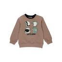 Erkek Bebek Kask Baskılı Sweatshirt